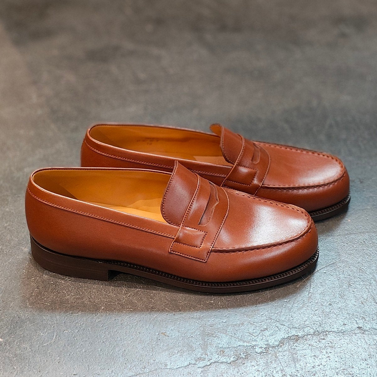 希少 新品未使用 【J.M.WESTON】ジェイエムウエストン 180 シグニチャーローファー ロシアンカーフ タンブラウン サイズ UK7D 41ラスト