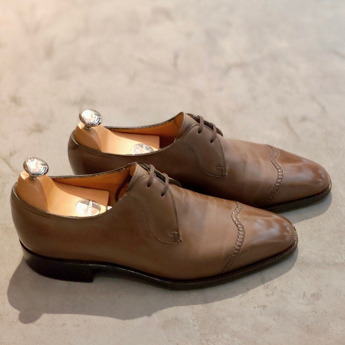 希少 使用数回 【JOHN LOBB】ジョンロブ 2002イヤーモデル ブラウン サイズ UK6.5E 8000ラスト