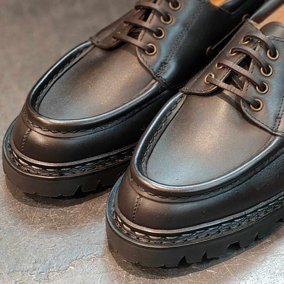 新品未使用 【Paraboot】パラブーツ シメイ Uチップ カーフ ブラック サイズ UK6 定価¥96,800-
