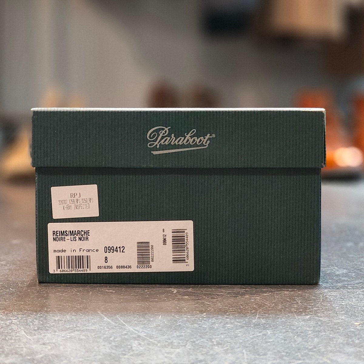 美品 【Paraboot】パラブーツ ランス コインローファー カーフ ブラック サイズ UK8 定価¥94,600-