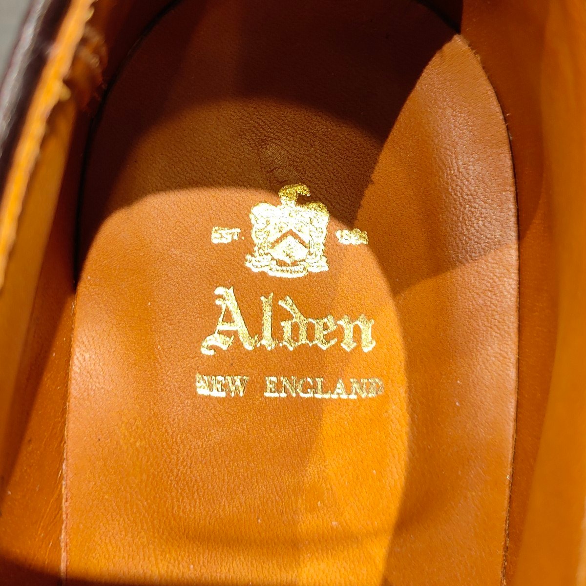 使用数回 【ALDEN】オールデン 990 プレーントゥ コードバン ダークバーガンディ サイズ US6E バリーラスト 定価 ¥211,200-