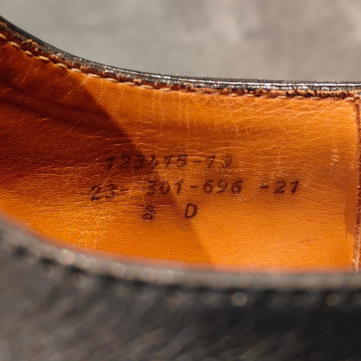 希少 【J.M.WESTON】ジェイエムウエストン 696 スプリットトゥダービー Uチップ ロシアンカーフ ブラック サイズ UK8D 23ラスト