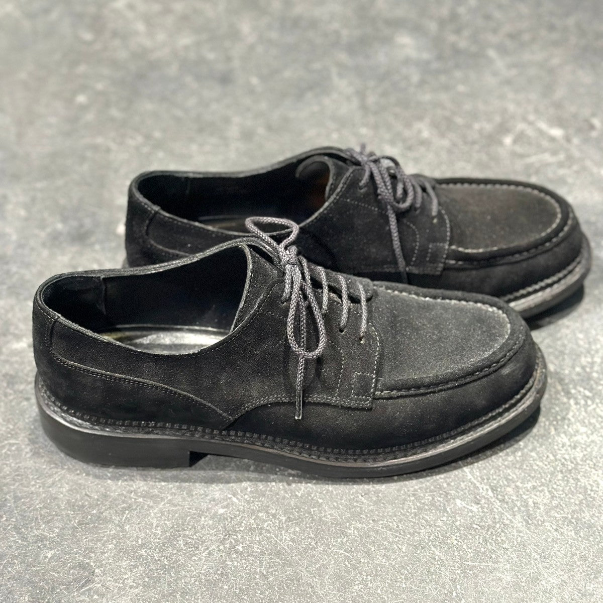 極美品【J.M.WESTON】ジェイエムウエストン C41 ユージーン ゴルフ スエード ブラック サイズ7C 1Gラスト