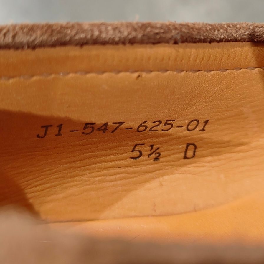美品【J.M.WESTON】ジェイエムウエストン ローファー J1-547-625-01 スエード ブラウン系 サイズUK5.5