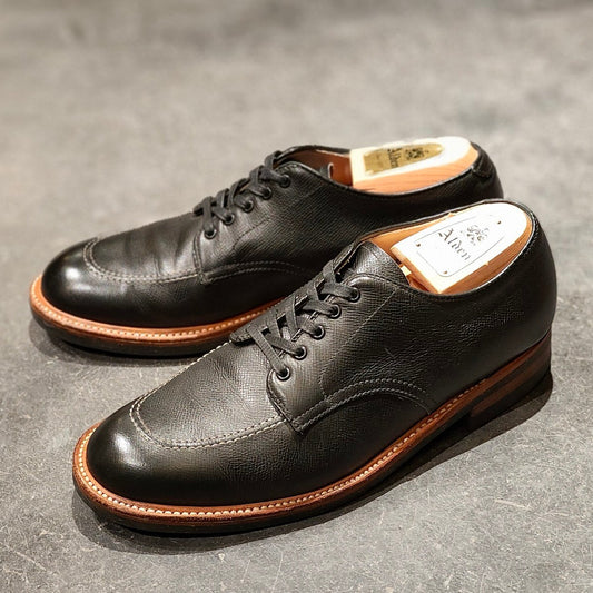 極美品【ALDEN】オールデン 43187 モックトゥオックスフォード アルパインカーフ ブラック サイズUS8D トゥルーバランスラスト