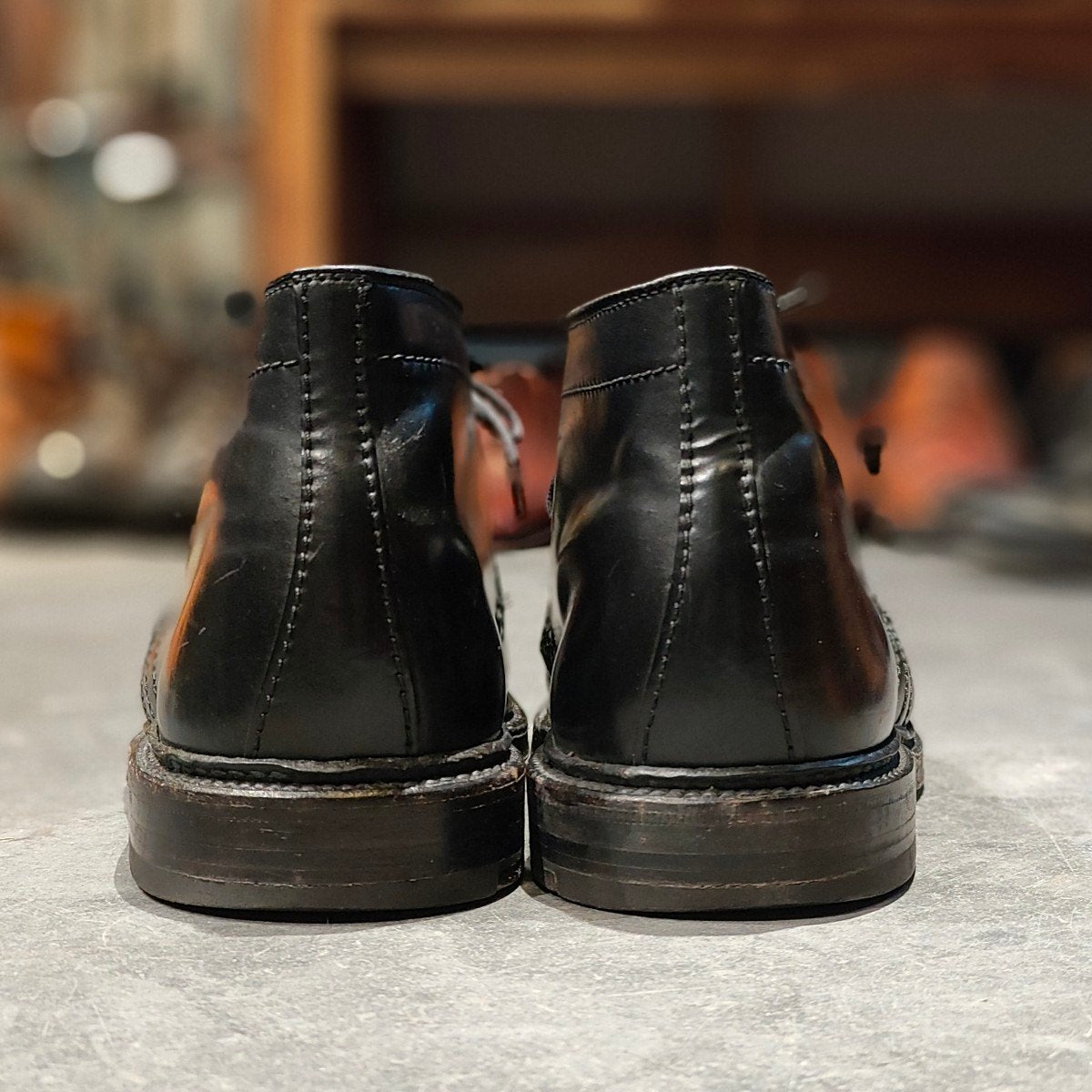 美品【ALDEN】オールデン チャッカブーツ 1340 コードバン ブラック サイズUS9E バリーラスト 参考定価¥225,500-