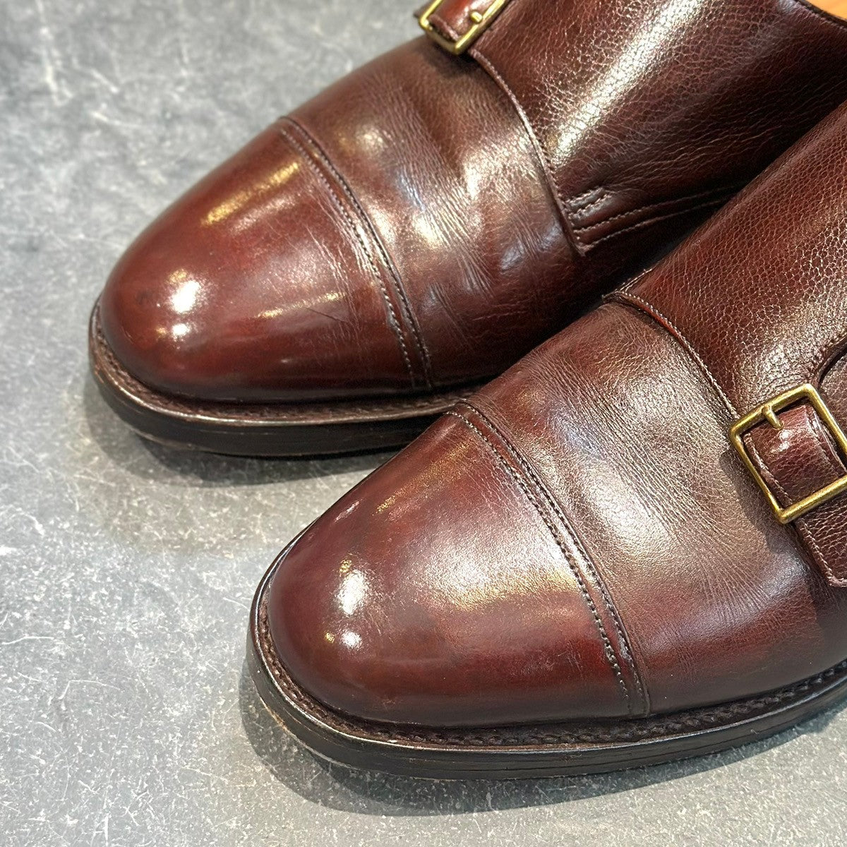 美品【JOHNLOBB】ジョンロブ ダブルモンク ウィリアム 9795ラスト ブラウン サイズUK6.5E 9795ラスト