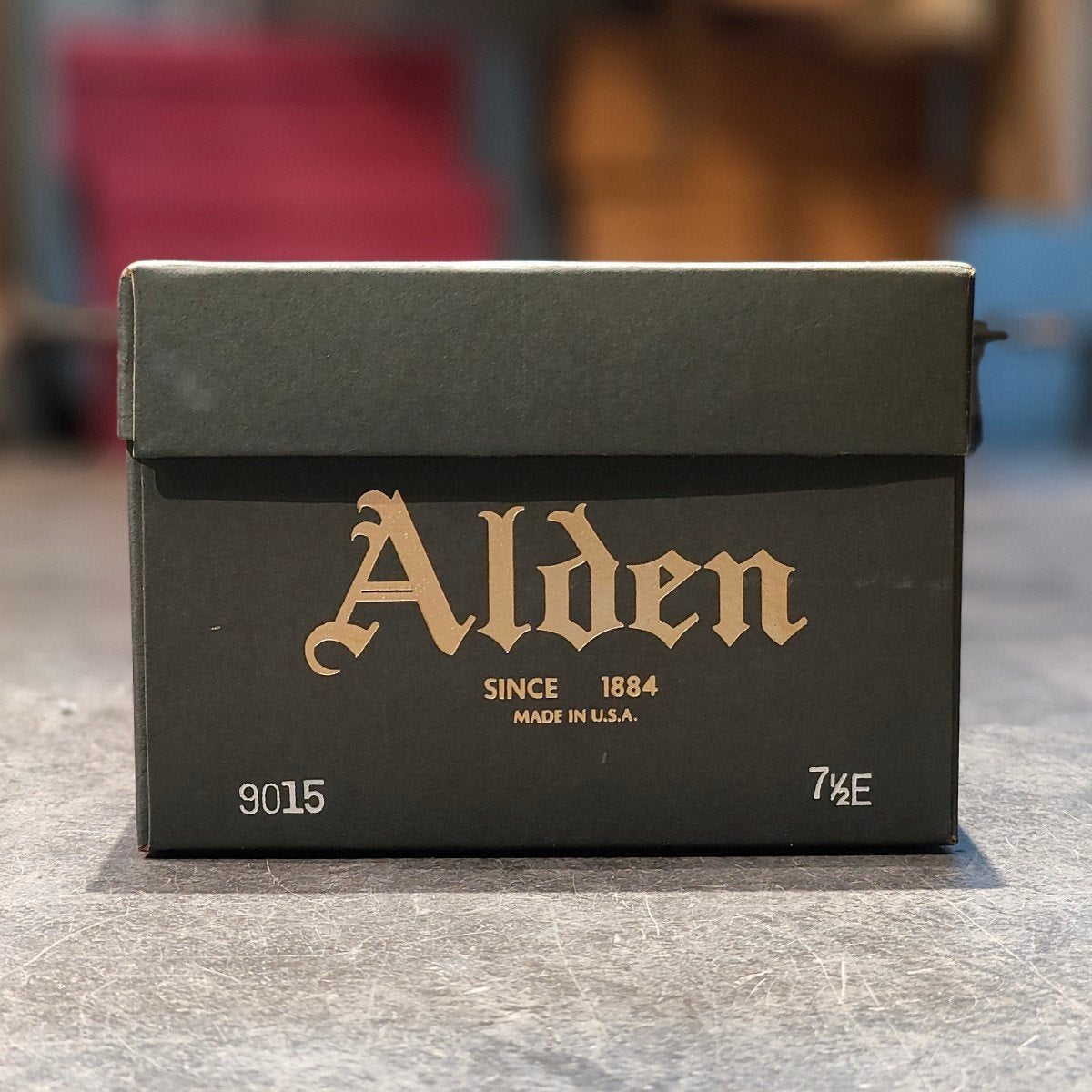 美品 【ALDEN】オールデン 9015 パンチドキャップトゥオックスフォード コードバン ダークバーガンディ サイズUS7.5E ハンプトンラスト