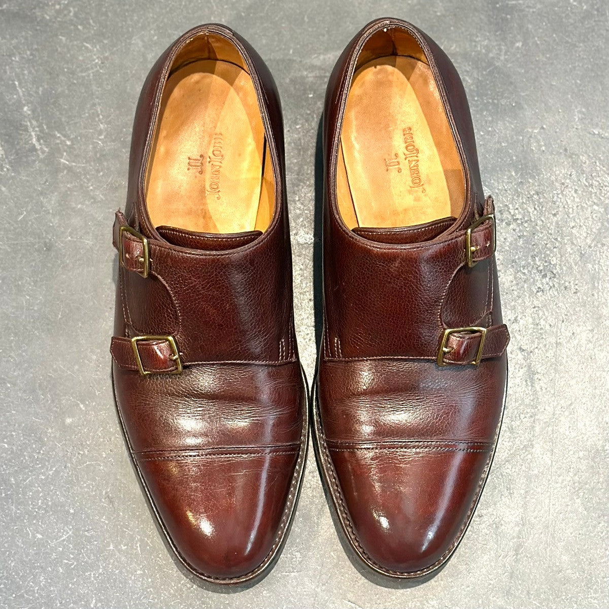 美品【JOHNLOBB】ジョンロブ ダブルモンク ウィリアム 9795ラスト ブラウン サイズUK6.5E 9795ラスト