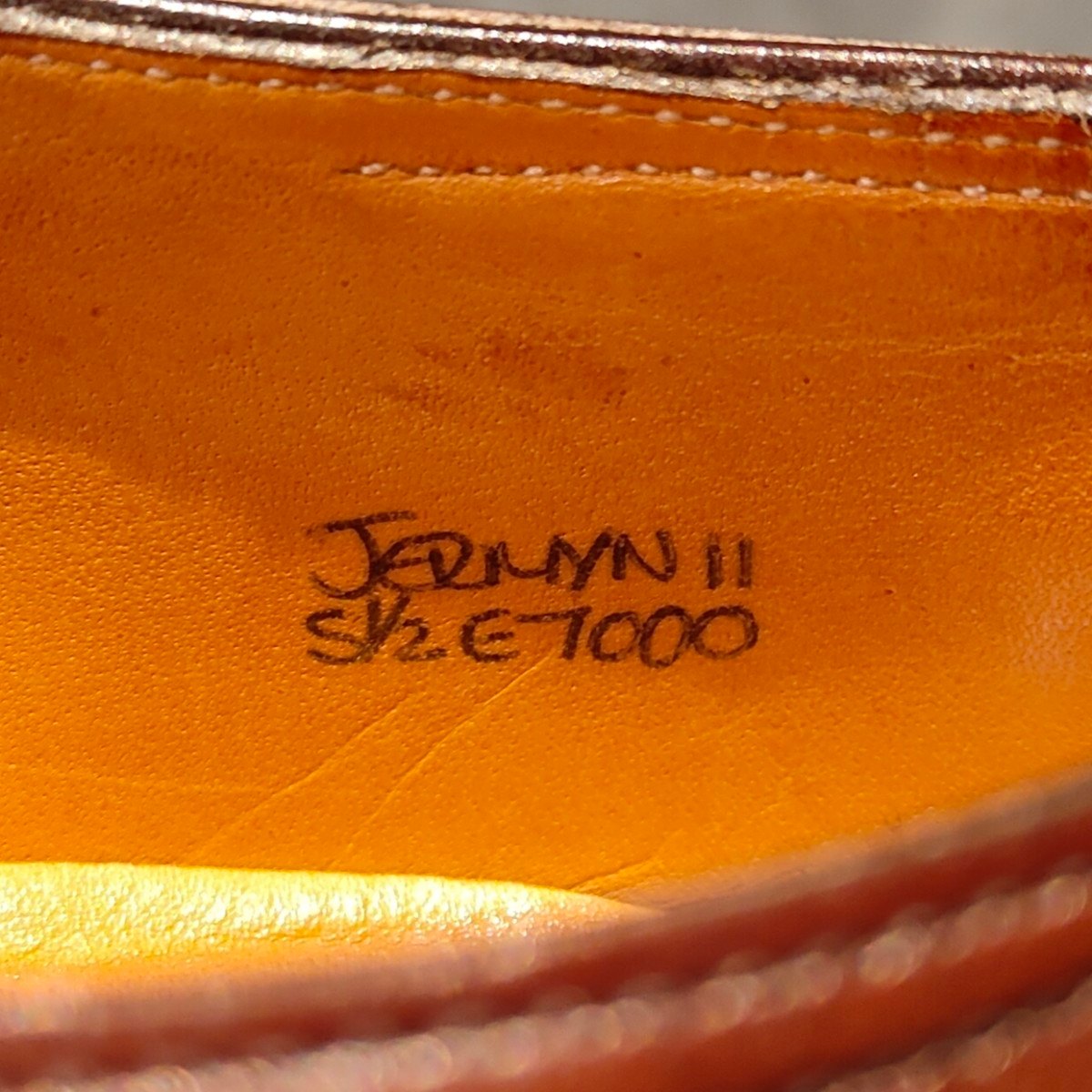 使用数回【JOHN LOBB】ジョンロブ ジャーミン2 プレステージライン シングルモンク カーフ ブラウン サイズUK5.5E 7000ラスト