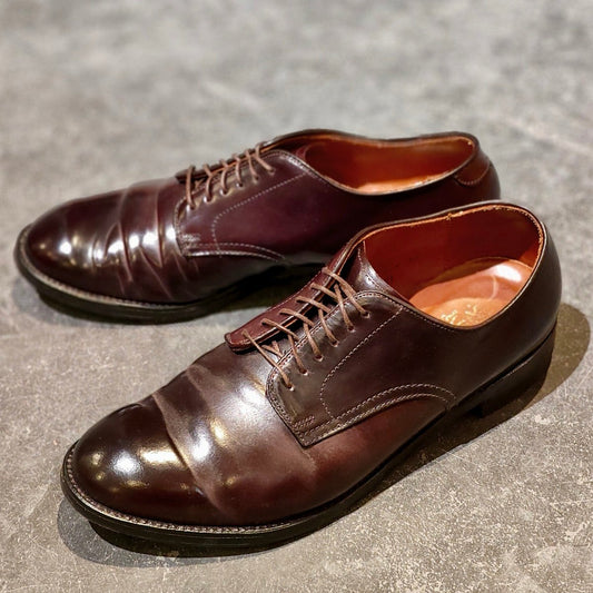 【ALDEN】オールデン 53501 プレーントゥ コードバン ダークバーガンディ サイズ US9D モディファイドラスト 定価 ¥217,800-