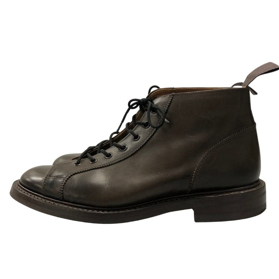 【Tricker's】トリッカーズ 6077 モンキーブーツ レースアップブーツ レザー ブラウン サイズUK9