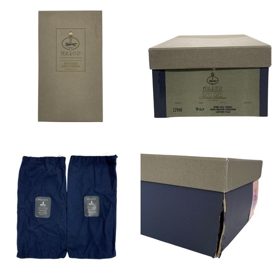 極美品 【BLACK FLEECE BROOKS BROTHERS】ブラックフリース ブルックスブラザーズ 32968 サドル コードバンスエードコンビ ブラウン サイズUS9.5D