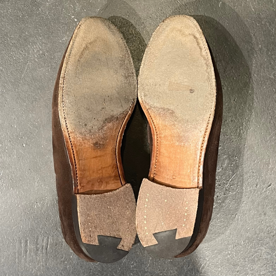 【CROCKETT&JONES】クロケット&ジョーンズ キャベンディッシ3 タッセルローファー スエード ブラウン サイズ UK8E
