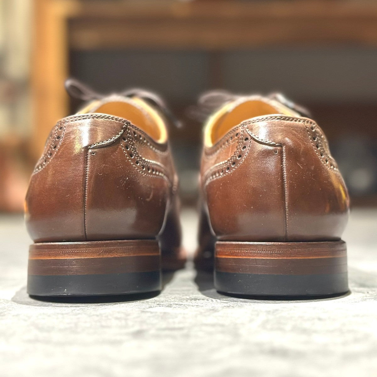 使用数回【SCOTCH GRAIN】スコッチグレイン 920 オデッサ カーフ ブラウン サイズ23.5cm