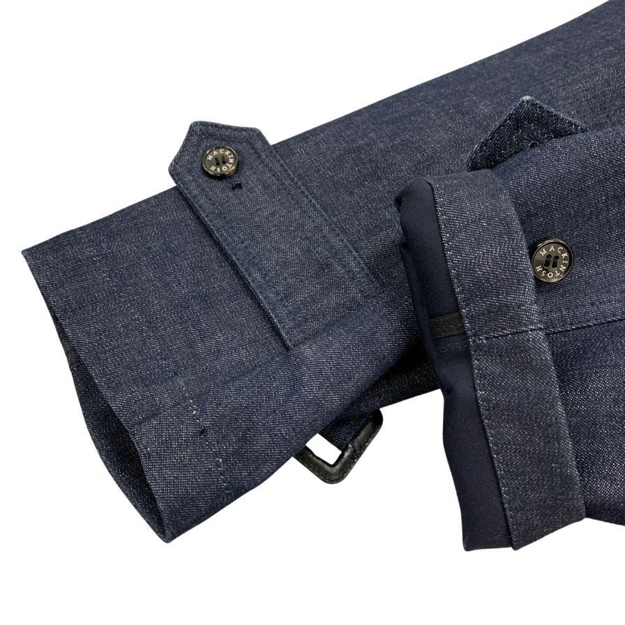 新品未使用【MACKINTOSH 】マッキントッシュ ビームスF別注 デニムトレンチコート モンクトン サイズ38 インディゴ