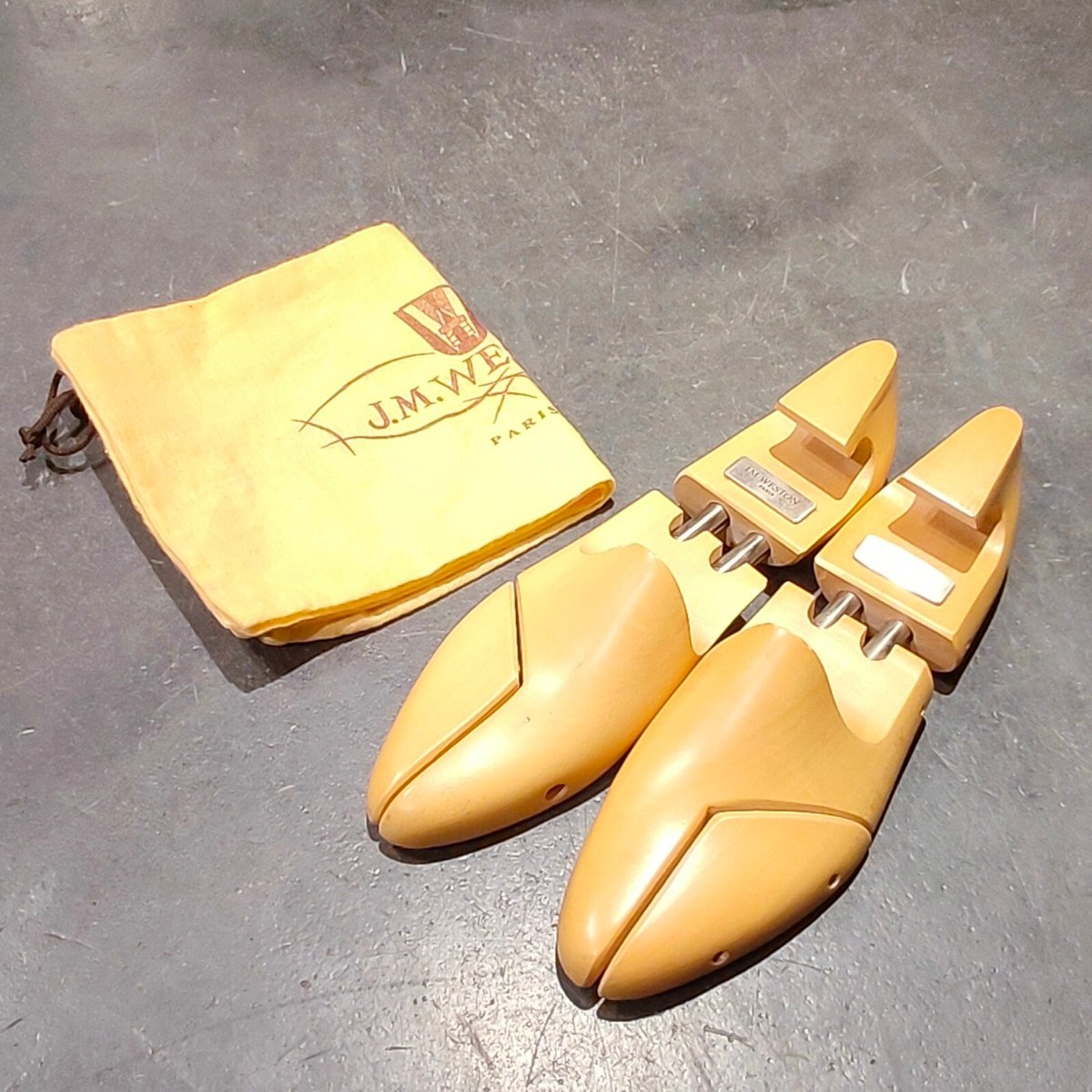 希少 美品【J.M.WESTON】ジェイエムウエストン 376 旧旧ロゴ ウイングチップ カーフ ブラック サイズ UK8C 11ラスト