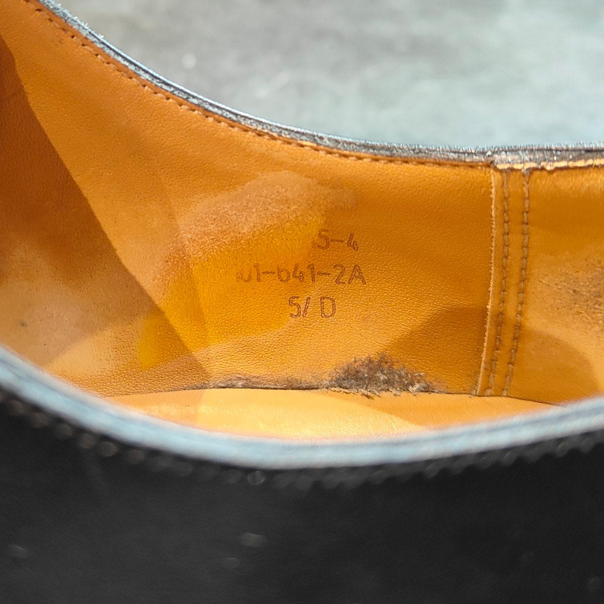 【J.M.WESTON】ジェイエムウエストン 641 ゴルフ Uチップ ボックスカーフ ブラック サイズ 5.5D ラスト31 定価¥168,300