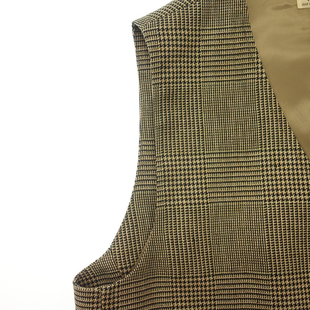 【OUT OF TRAD】アウトオブトラッド Keith 4Bベスト Glen Plaid ベージュ サイズ 2