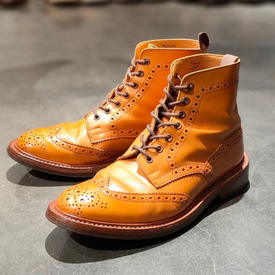 【TRICKERS】トリッカーズ モールトン M2508 カントリーブーツ カーフ サイズ UK8.5 ※箱破損品