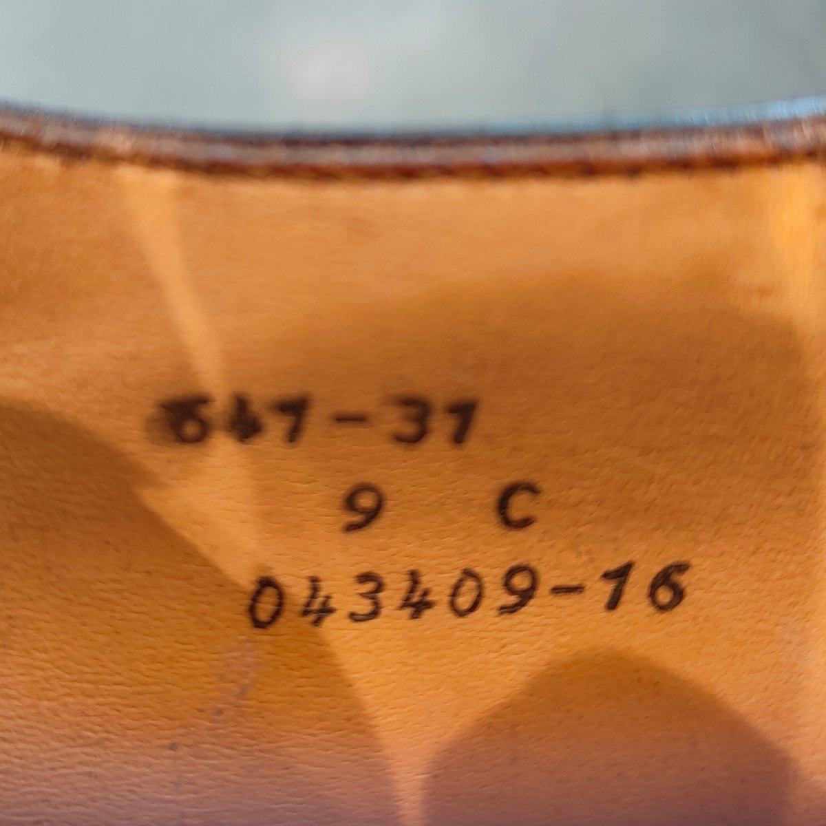 希少 新品未使用 【J.M.WESTON】ジェイエムウエストン 641 ゴルフ Uチップ 旧旧ロゴ カーフ ダークブラウン サイズ UK9C 31ラスト 参考定価¥176,000-