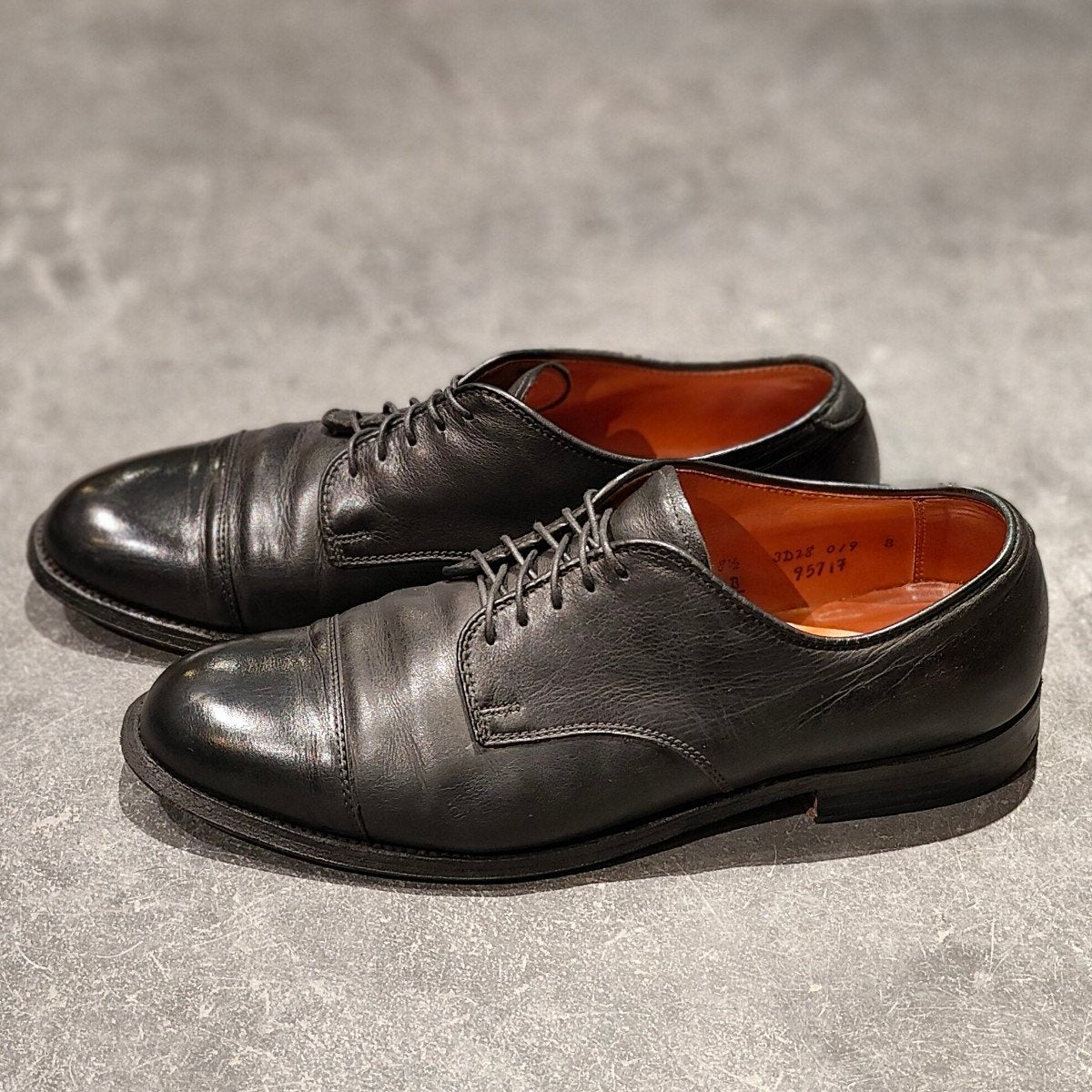 【ALDEN】オールデン レザーソウル別注 9571F ブルーチャー キャップトウ カーフ ブラック サイズUS8.5D カプリラスト