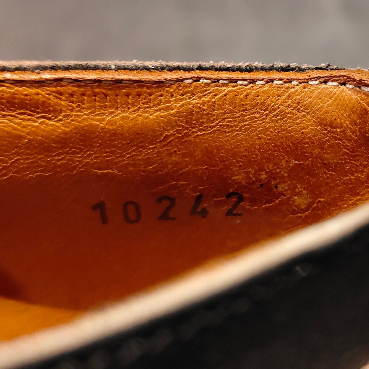 使用数回【BONTEMPS】ボンタン プレーントゥ オイルドカーフレザーブラック サイズ42 参考定価定価¥64,900-