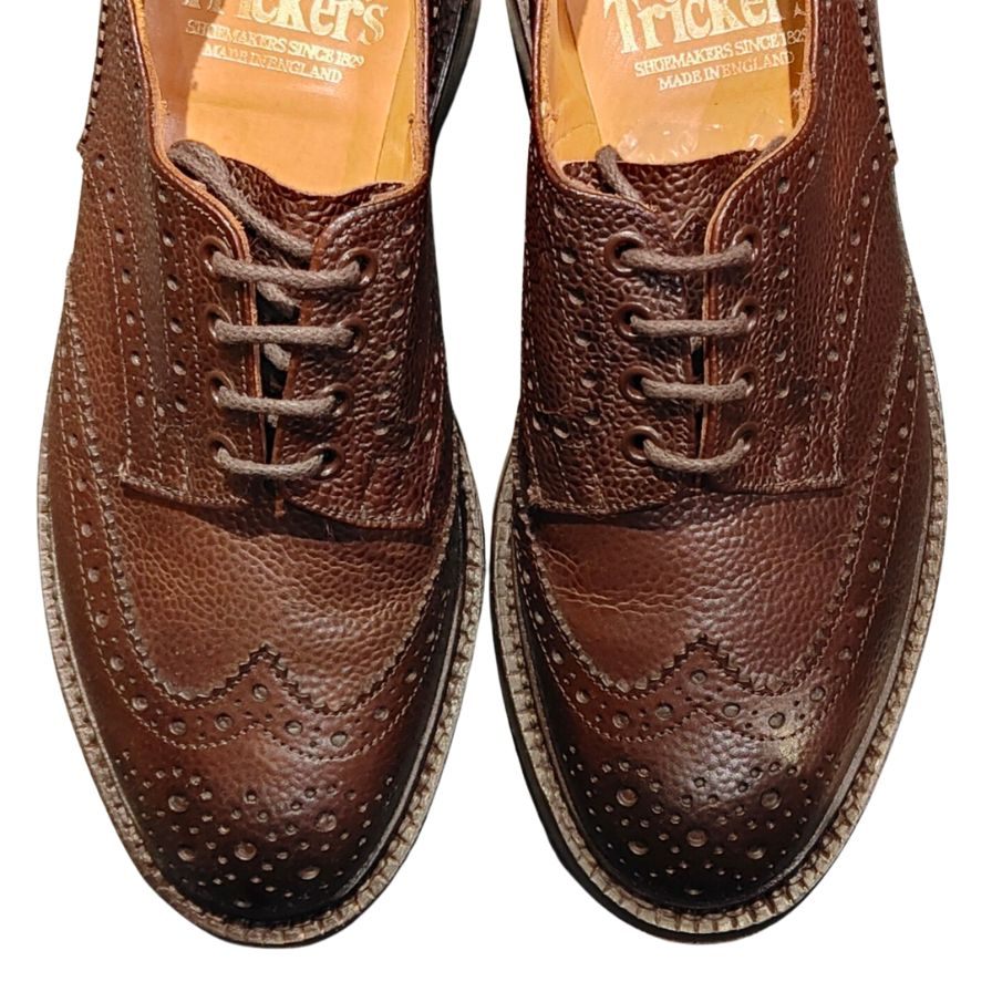 【Tricker’s】トリッカーズ M5633 ビジネスシューズ シボレザー ブラウン(茶系) サイズ UK7.5 ラスト