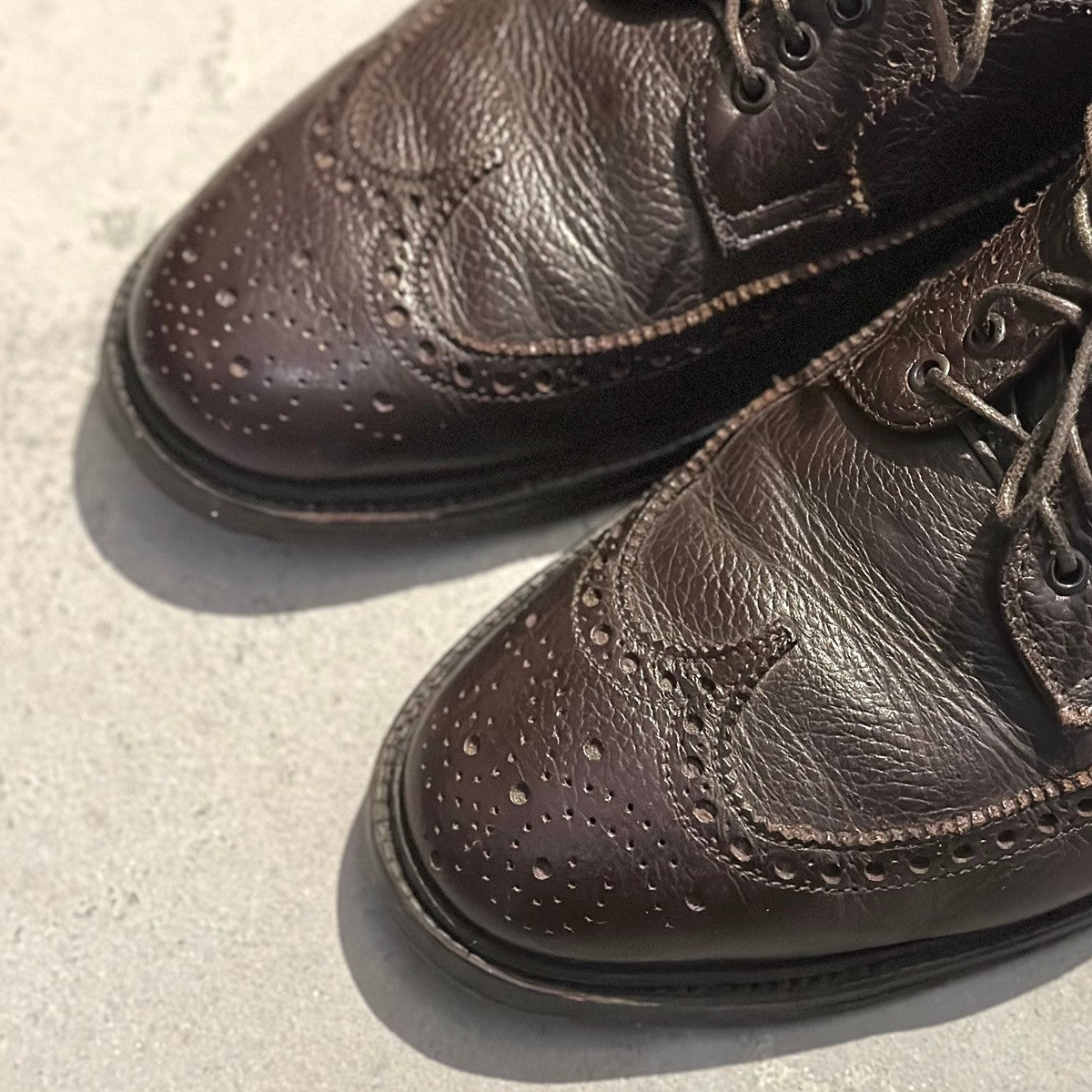 希少【ALDEN】オールデン 97784 ユナイテッドアロウズ別注 ウイングチップ グレインレザー ブラウン サイズUS7.5D バリーラスト