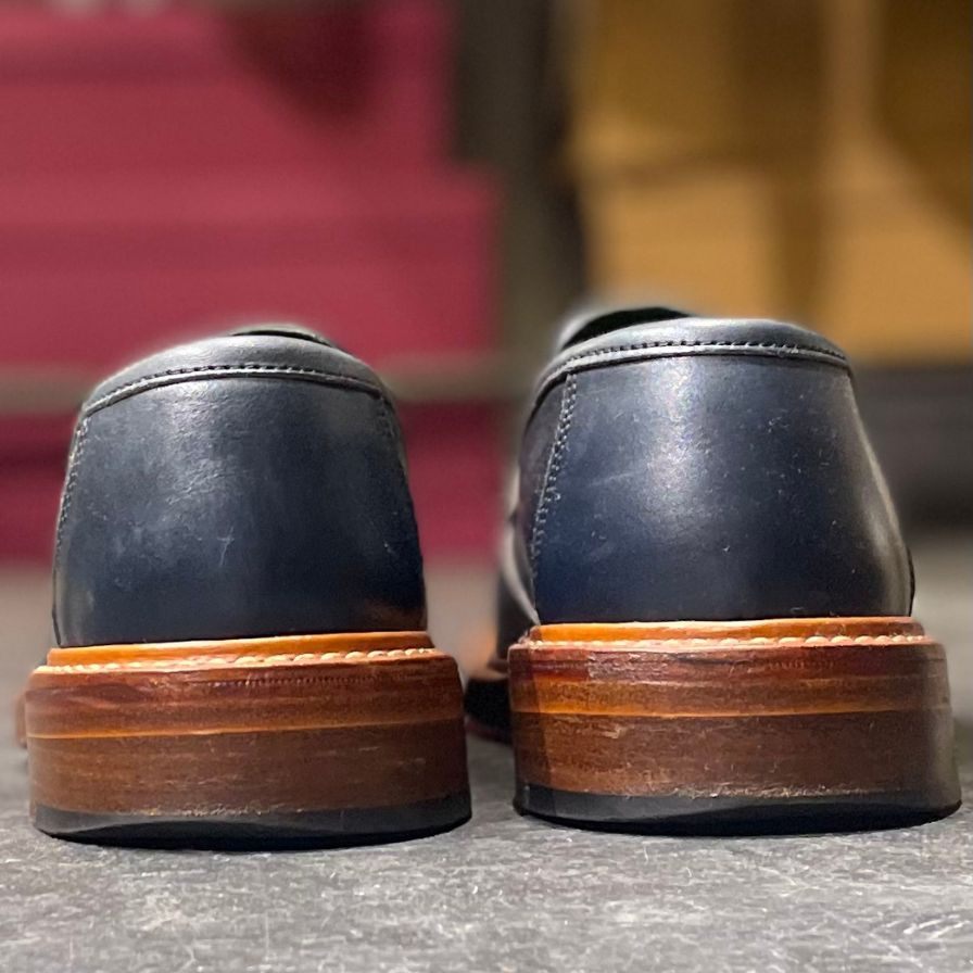 【Tricker’s】トリッカーズ×ポールスミス M7772 タッセルローファー カーフ ネイビー サイズUK7