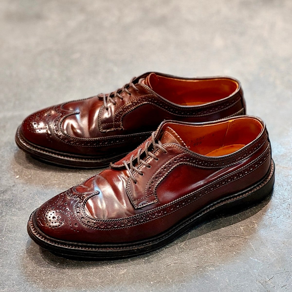 【ALDEN】オールデン 975 LWB コードバン ダークバーガンディ サイズ US7D バリーラスト 参考定価¥214,500-