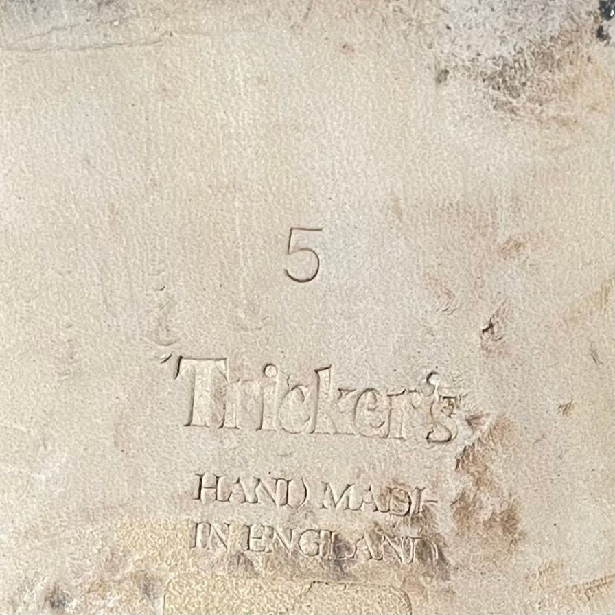美品【Tricker’s】トリッカーズ スターリング ルームシューズ スリッポン スエード ブラック サイズ UK5