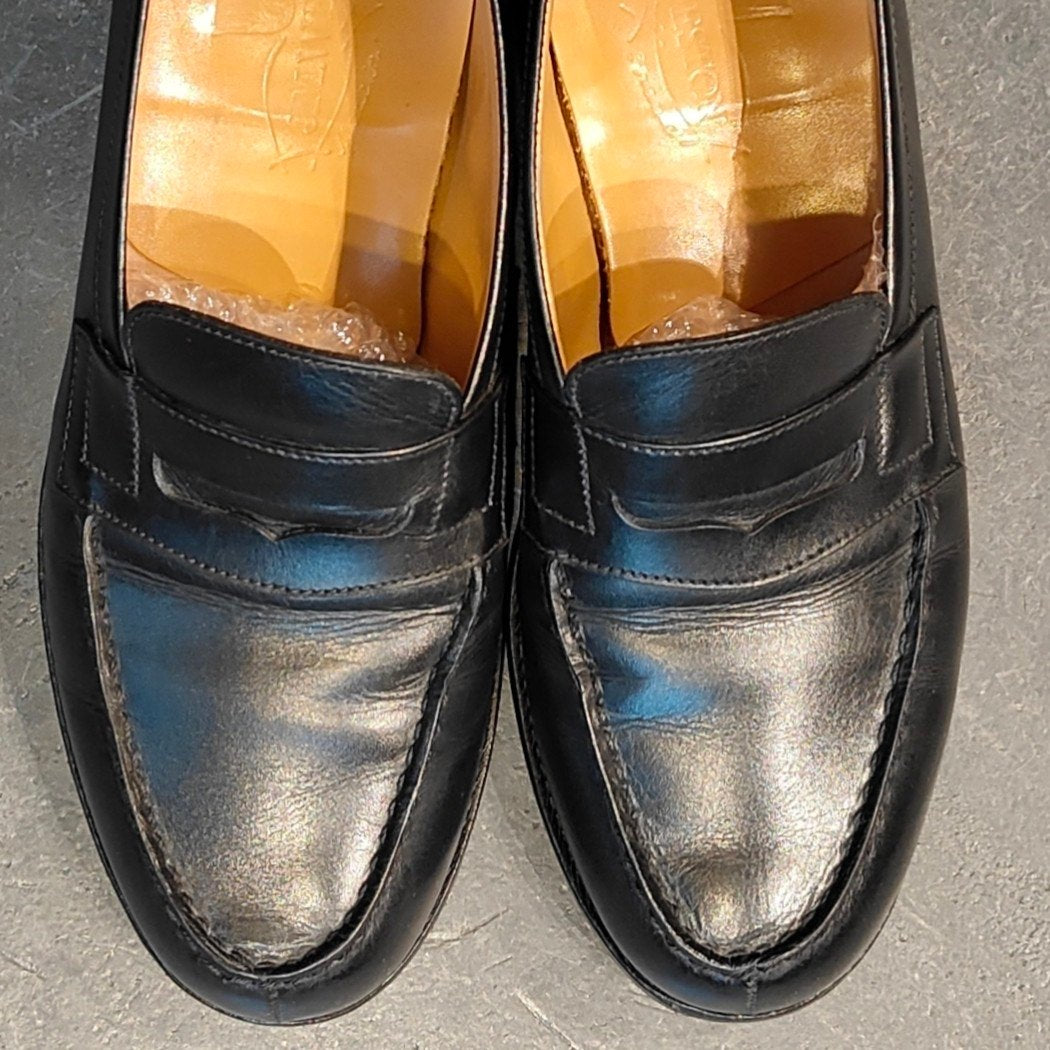 【J.M.WESTON】ジェイエムウエストン 180 シグニチャーローファー ボックスカーフ ブラック サイズ UK4.5C 41ラスト 定価¥156,200-
