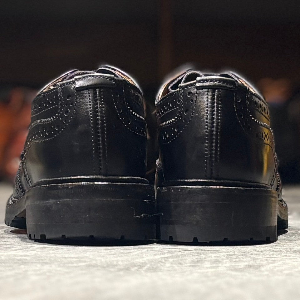 【Tricker’s】 トリッカーズ レザーシューズ バートン L5633 ウイングチップ カーフ ブラック サイズUK5 レディース