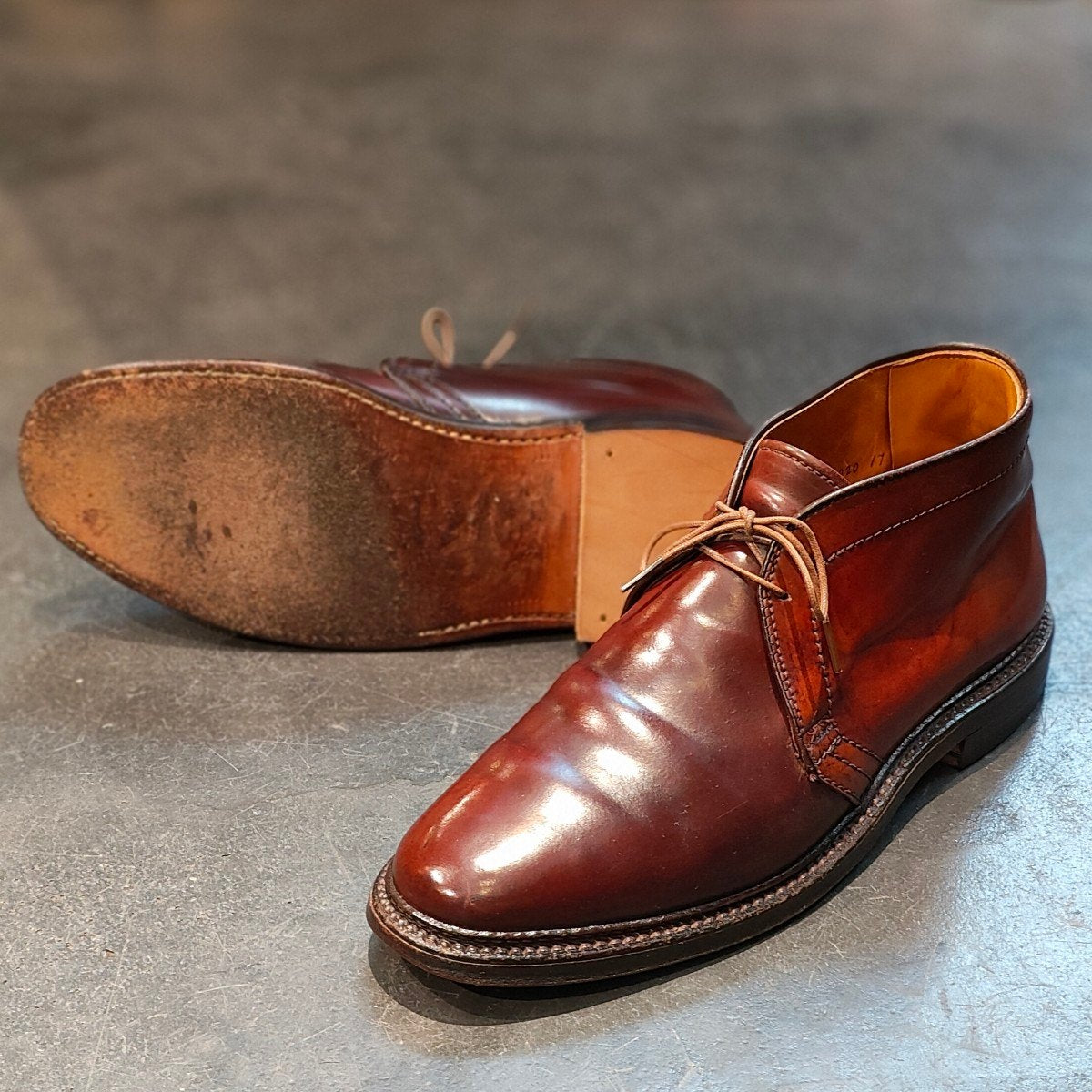 【ALDEN】オールデン 1339 チャッカブーツ コードバン バーガンディ サイズ US9D バリーラスト 定価¥216,700-