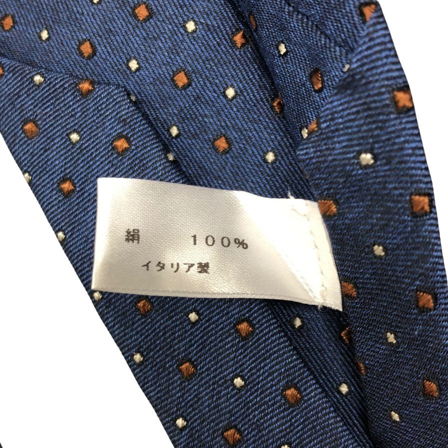 バルバ ネクタイ ドット柄 シルク セッテピエゲ メンズ BARBA【LA】