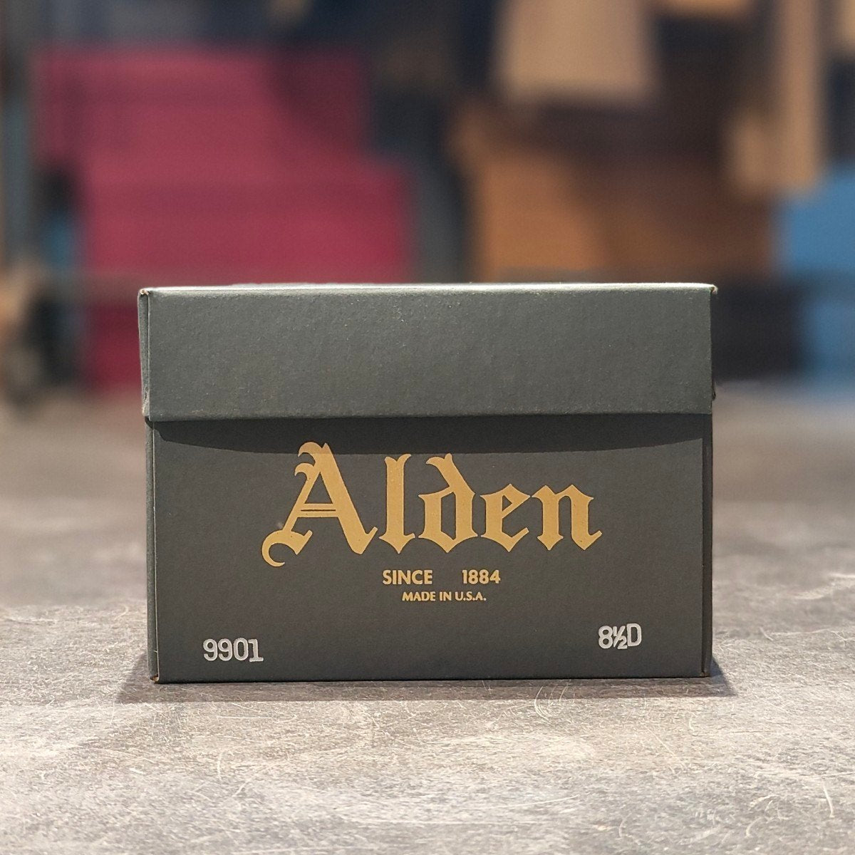 美品 【ALDEN】オールデン 9901 プレーントゥ コードバン ブラック サイズ US8.5D バリーラスト 参考定価¥211,200-