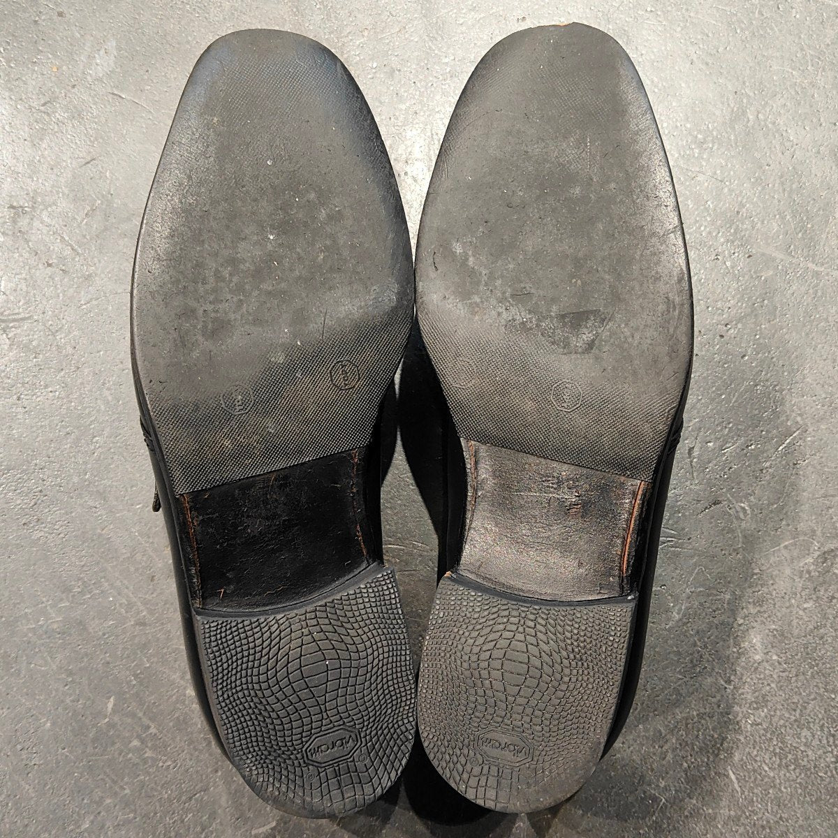 希少【J.M.WESTON】ジェイエムウエストン 旧旧ロゴ シングルモンク Wメダリオン カーフ ブラック サイズUK7.5E