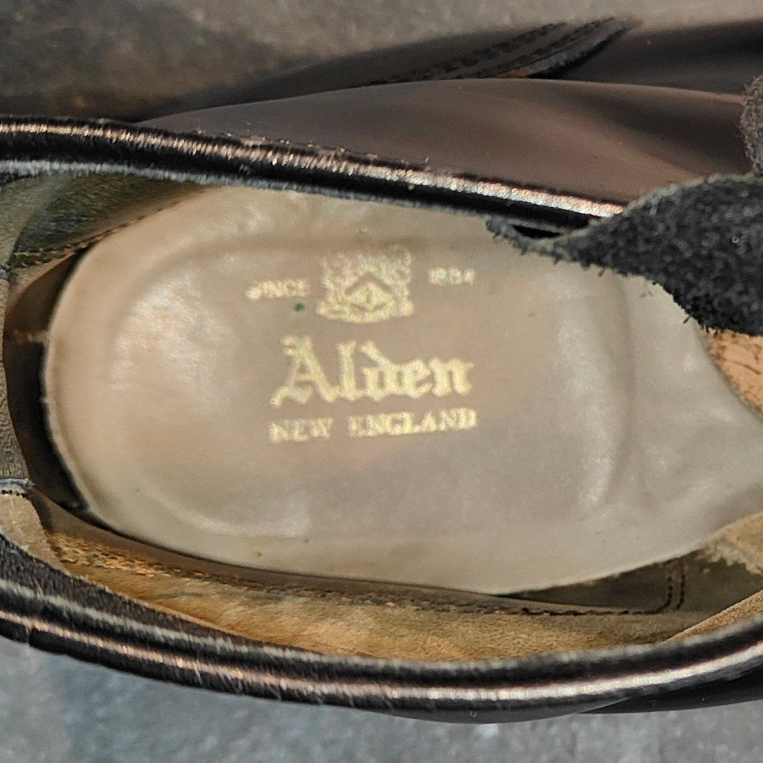 希少 【ALDEN】オールデン アナトミカ別注 1124 プレーントゥ ブーツ コードバン ブラック サイズUS9D モディファイドラスト