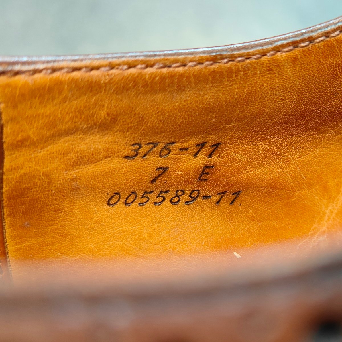 希少 【J.M.WESTON】ジェイエムウエストン 376 旧旧旧ロゴ フルブローグ  カーフ ブラウン サイズ UK7E 11ラスト