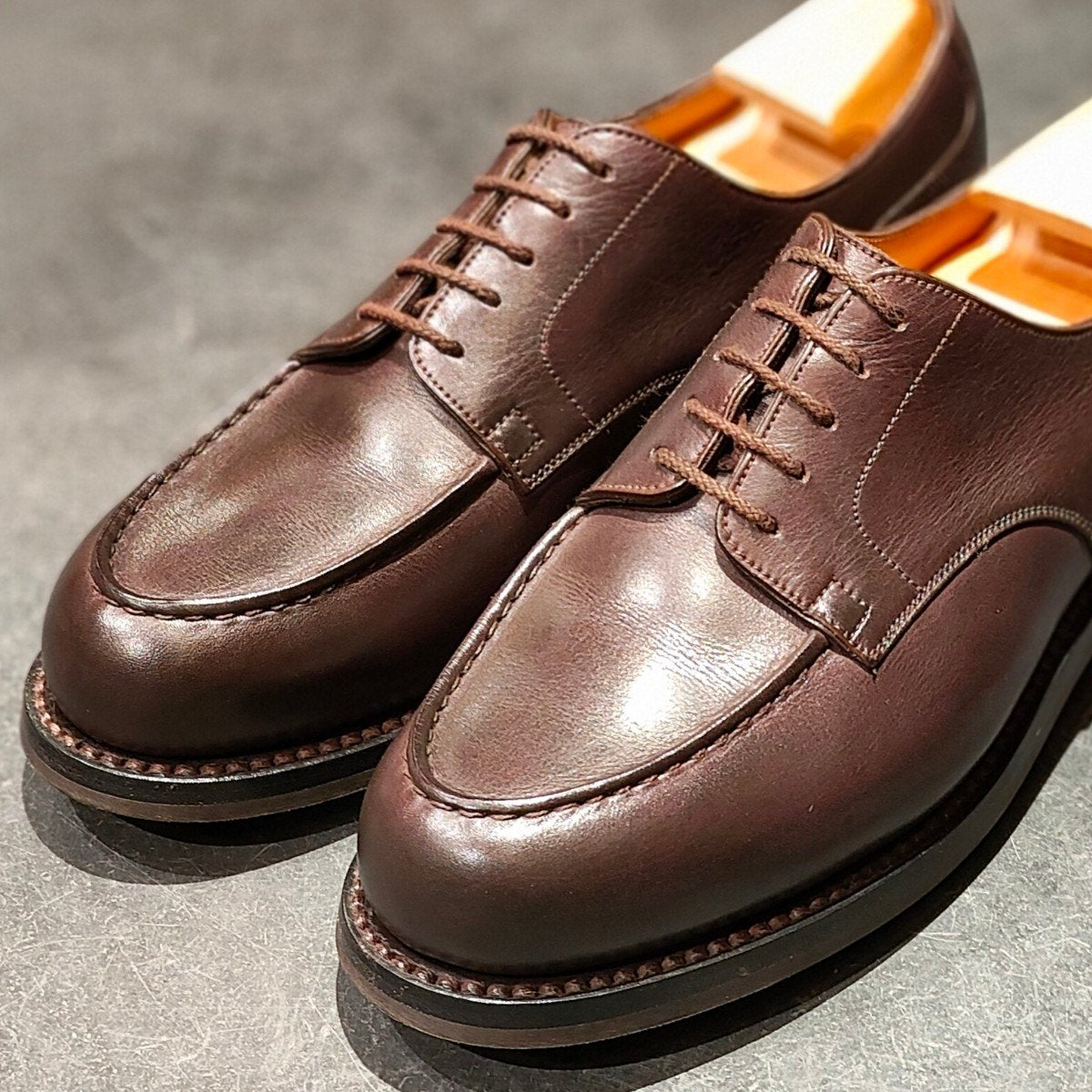 極美品【J.M.WESTON】ジェイエムウエストン 641 ゴルフ Uチップ ノヴォカーフ ブラウン サイズ UK6D 31ラスト 参考定価¥176,000-