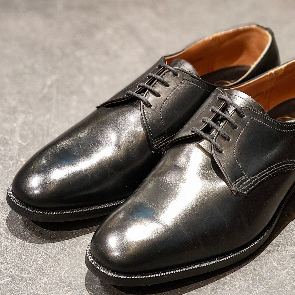 希少 極美品【Church's】チャーチ 3都市 マーカム プレーントゥ ブラック サイズ UK70F 73ラスト