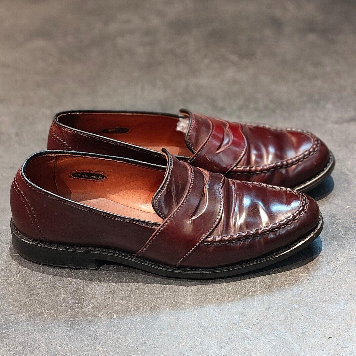 【Allen Edmonds】アレンエドモンズ 4976 パニーローファー コードバン バーガンディ サイズ US7D