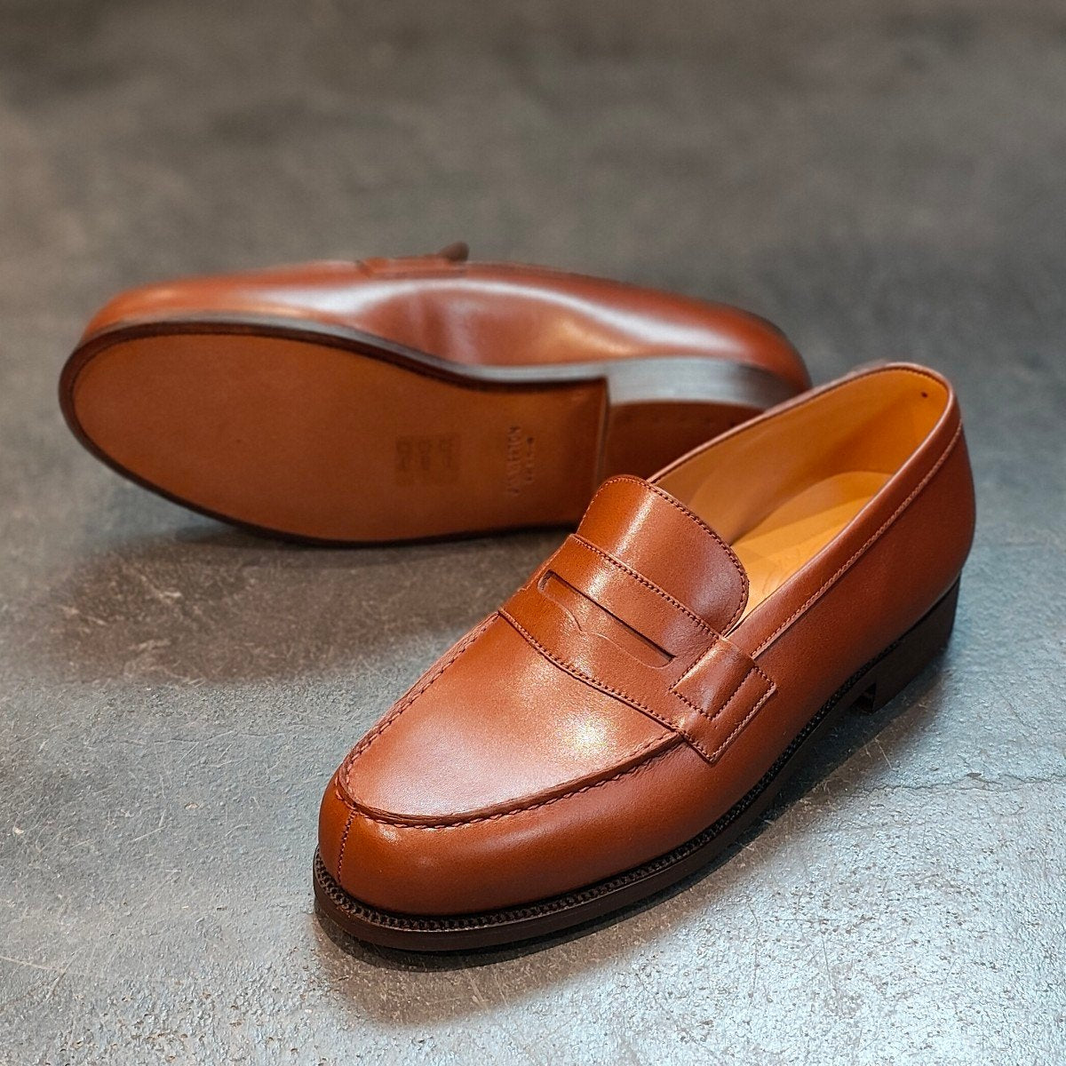 希少 新品未使用 【J.M.WESTON】ジェイエムウエストン 180 シグニチャーローファー ロシアンカーフ タンブラウン サイズ UK7D 41ラスト