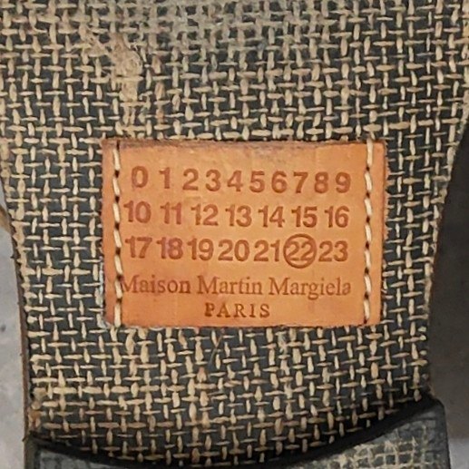 【Maison Margiela】メゾン マルジェラ プレーントゥ ブーツ サイドジップ 靴底レザータグ カーフ ブラウン サイズ41
