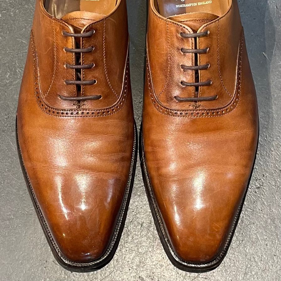 【CROCKETT&JONES】クロケット&ジョーンズ プレーントゥ ダルトン ブラウン サイズ UK7E