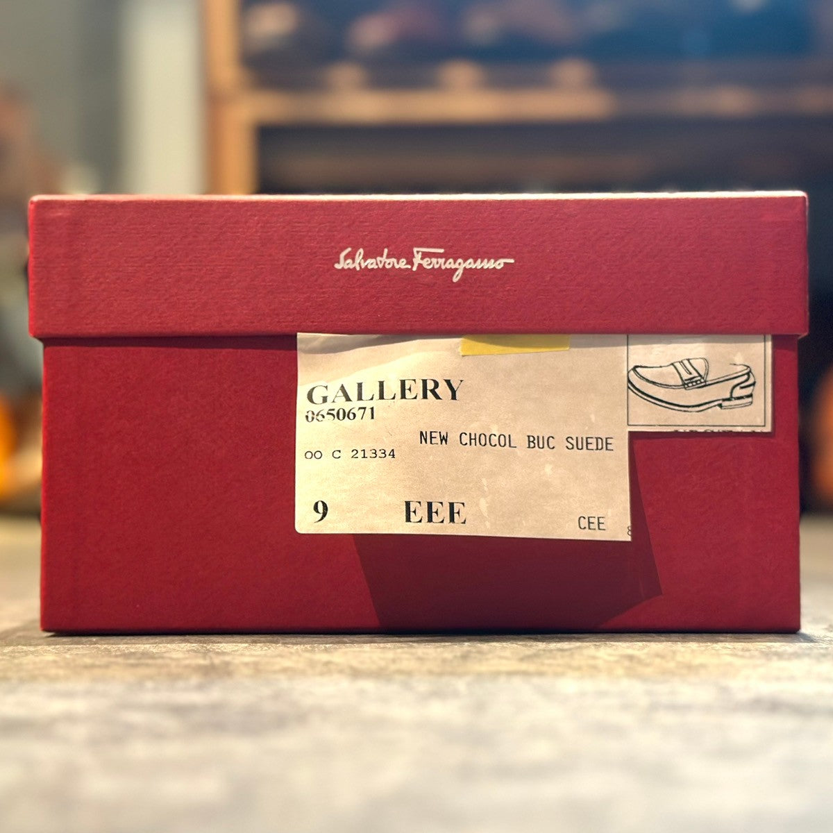 極美品【Salvatore Ferragamo】サルヴァトーレ フェラガモ ローファー スエード ブラウン サイズ UK9EEE