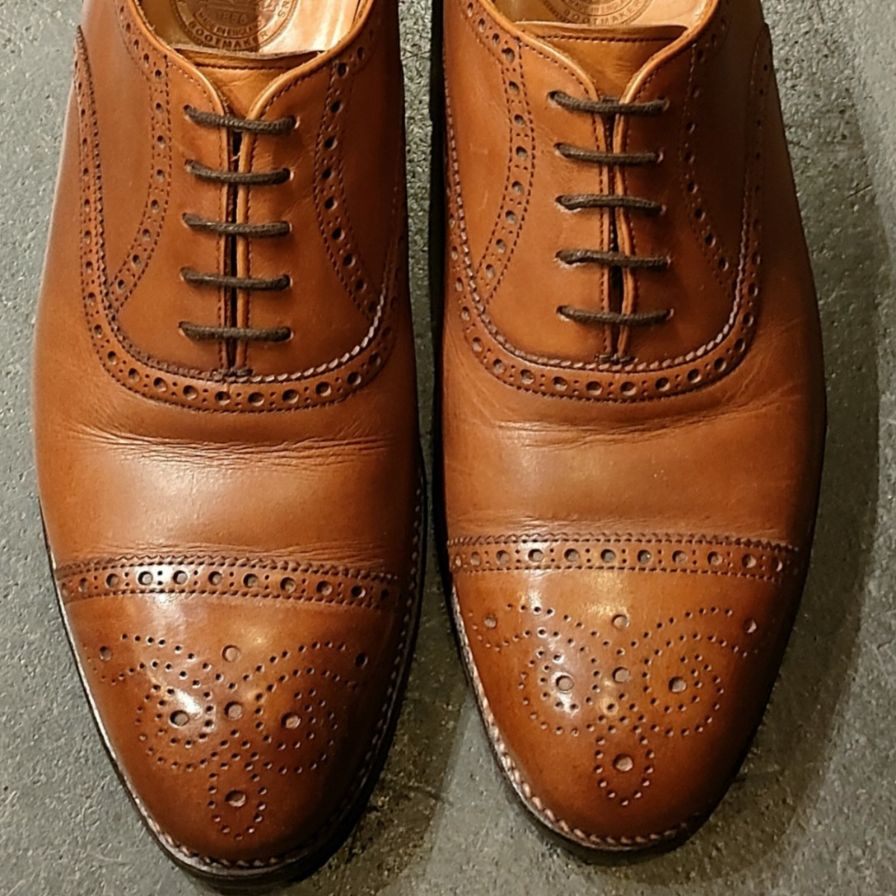 【JOSEPH CHEANEY】ジョセフチーニー ウィルフレッド セミブローグ ブラウン サイズ UK8