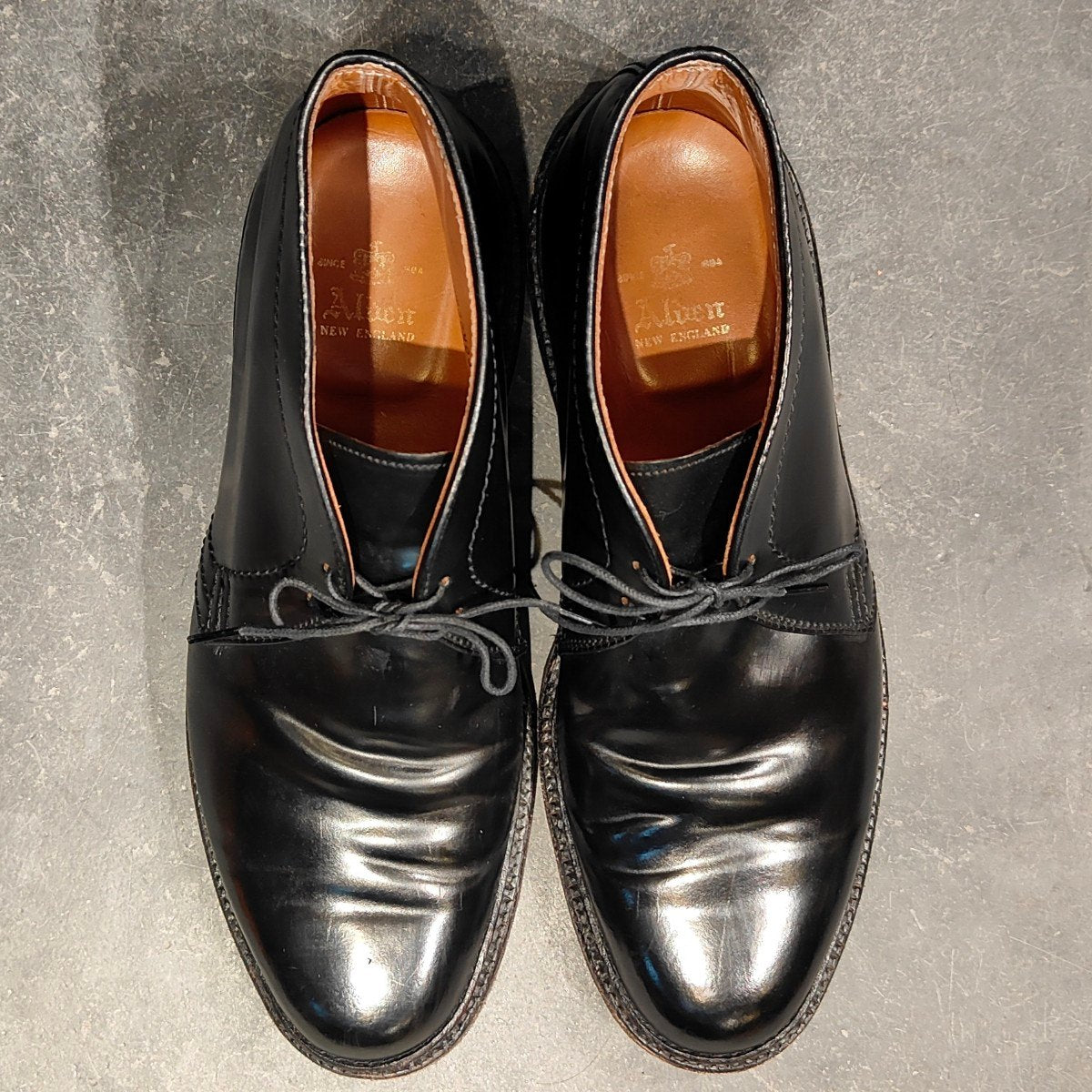 美品【ALDEN】オールデン チャッカブーツ 1340 コードバン ブラック サイズUS9E バリーラスト 参考定価¥225,500-
