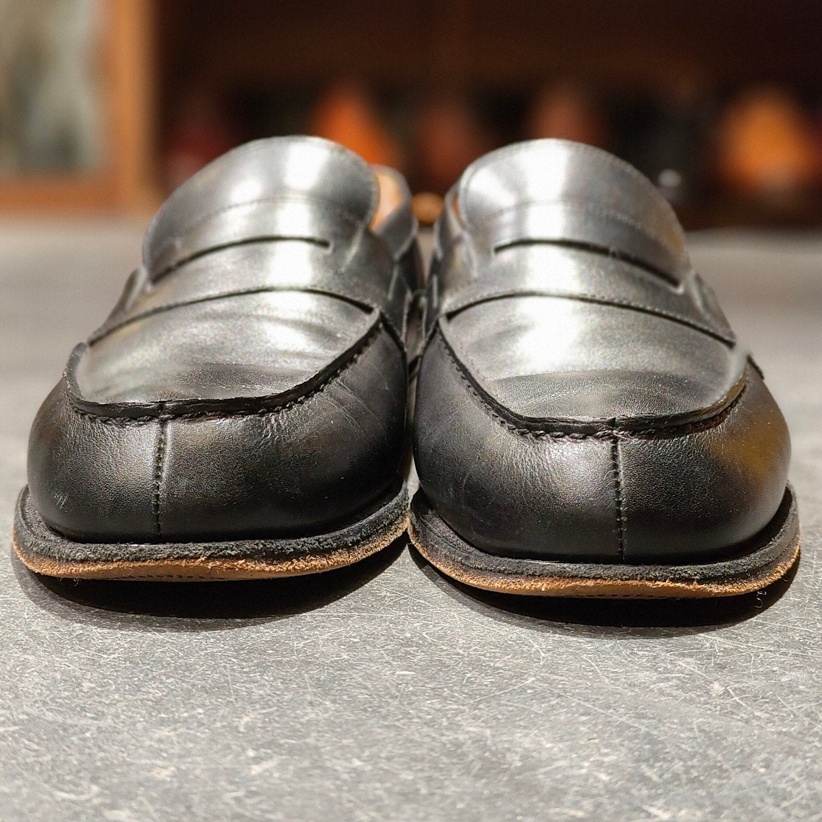 【J.M.WESTON】ジェイエムウエストン 180 シグニチャーローファー ボックスカーフ ブラック サイズ UK7D 41ラスト 定価¥156,200-